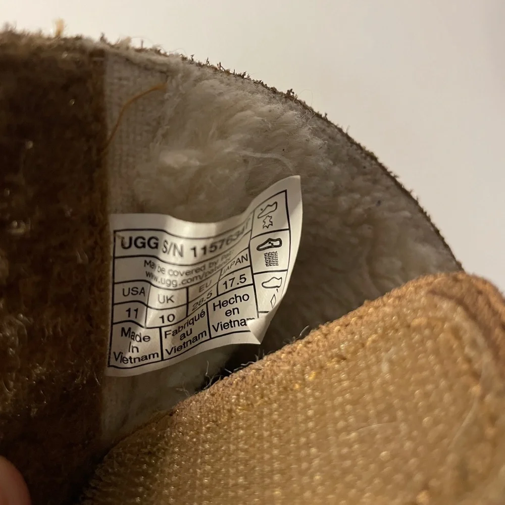 UGG Toddler Kids Girls Sz 11 Keelan Winter Boots Brown Suede